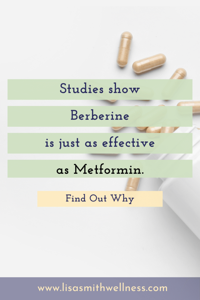 white background with generic pills to illustrate berberine working like metformin